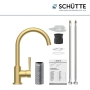 SCHÜTTE 79167 Cornwall kitchen faucet, 360° swivel with single lever operation