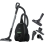 AEG VX82-1-ÖKO vacuum cleaner / 75% recycled material / automatic suction power regulation / extremely quiet even on carpet / absorbs large and smallest particles / long cable / 600W / black