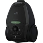 AEG VX82-1-ÖKO vacuum cleaner / 75% recycled material / automatic suction power regulation / extremely quiet even on carpet / absorbs large and smallest particles / long cable / 600W / black