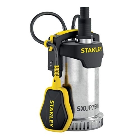 Stanley SXUP750XCE submersible pump for clean water (750 W, max. flow: 11,000 l/h, max. discharge head: 8.5 m)