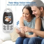 TakTark Baby Monitor with Camera, Baby Monitor with Camera 2 Inch Video Baby Monitor, Camera and Audio Baby Monitor with VOX Function, Intercom Function, Night Vision, Temperature Monitoring