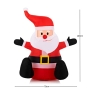 Celebright Papá Noel inflable de 100 cm - Decoración de porche LED con compresor de aire