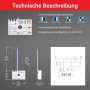 Elektrische Zeitschaltuhr Bock CS3 1B zur Unterputzmontage – zuverlässige Steuerung elektrischer Geräte