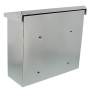 BURG-WÄCHTER letterbox with folding protective roof, A4 slot size, galvanized steel