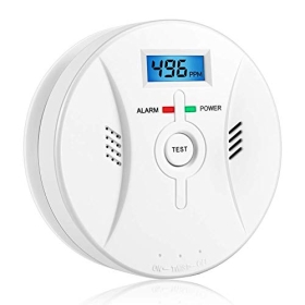 Carbon monoxide detector with LCD display with 85 dB volume