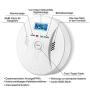 Carbon monoxide detector with LCD display with 85 dB volume