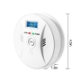 Carbon monoxide detector with LCD display with 85 dB volume