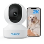 Reolink 3MP WiFi Indoor Security Camera, 2.4GHz WiFi CCTV IP Camera, Nanny Baby Monitor With Pan Tilt/IR Night Vision/2-Way Audio/Motion Detection, Remote Viewing, E1