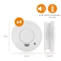 Smartwares RM250/4 – Smoke detector with battery included, test button, volume 85 dB