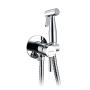 Built-in bidet mixer GRIFEMA G154-1 Irismart - hot and cold water, chrome, with hand shower and hose