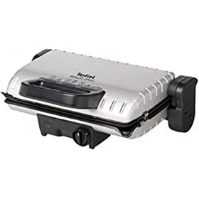 Tefal Minute Grill GC2050 Parrilla eléctrica, 1600 W, Acero inoxidable, Negro Plata