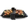 Parrilla eléctrica Tefal Minute Grill GC2050, 1600 W, acero inoxidable, negro plateado