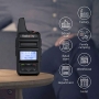 Radioddity GD-73E dPMR-Radio, mit 2600-mAh-Akku mit hoher Kapazität, USB-Aufladung und Programmierung, kompaktes Walkie-Talkie mit großer Reichweite.