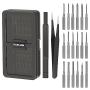 VCELINK precision screwdriver set with S2 long bits, 20 in 1 mini screwdriver set magnetic, Torx Phillips with tweezers, repair tool set for iPhone, Mac, PS4, laptop, switch, watch