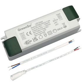 GreenSo 50W Transformator, LED-Treiber, Stromversorgung AC200-240V und DC27-40V, 1200mA 