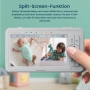 Babysense HD 5" video baby monitor with two cameras, no WiFi, night light, lullabies, 300 m range, 4x zoom