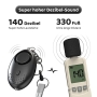 Key ring for protection against aggression, personal alarm 150 dB, with LED backlight, set of 3.