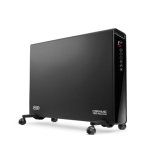 DeLonghi HX65L22 – Konvektor mit 3 Leistungsstufen, für bis zu 65 m³, ECO-Funktion, 2200 W, Schwarz