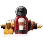 NESCAFÉ Dolce Gusto Krups KP123H Mini Me Kaffeekapsel-Kaffeemaschine | 15 bar | Kompakt | Hochdruckkaffeemaschine | Mehr als 30 Kaffeekreationen | Wählbare Getränkegröße | Schwarz/Kirschrot