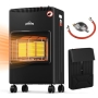 HOMELUX petrol for indoor use 4200 W petrol, gas heater for indoor use including hose and pressure reducer, infrared ceramic burner, radiant heater, butane or propane gas bottles up to 15 kg