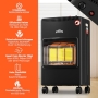 HOMELUX gasolina para interior Gasolina 4200 W, horno a gas para interior que incluye manguera y reductor de presión, quemador cerámico de infrarrojos, calefactor, bombonas de gas butano o propano hasta 15kg