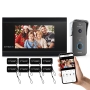 TMEZON WiFi 1080P Video Intercom with 7-inch IP Touch Screen and APP Unlock Function