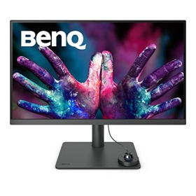 Monitor gráfico BenQ PD2705U (tecnología AQCOLOR, 27 pulgadas, 4K UHD, IPS, espacio de color P3, carga USB-C, DP/HDMI, KVM, calibrado por hardware, altura ajustable), compatible con MacBook