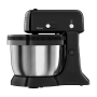 Tefal QB1108 Oh My Cake Кухонный комбайн 300 Вт Спутниковый миксер Чаша из нержавеющей стали 4 л Компактный размер 5 скоростей В комплект входят 2 венчика и 2 насадки для теста, черный цвет