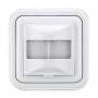 Infrared wall motion detector Conecto, flush-mounted, 160° angle, IP20, white