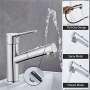 Wash basin mixer with pull-out shower head