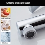 Wash basin mixer with pull-out shower head