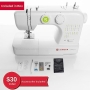 “Singer SM024 Sewing Macching White & Red”