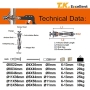 T.K.Excellent hollow metal dowel assortment 68 pieces for attaching pictures, curtain rails in panel building materials