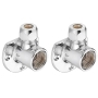 Cornat TEC582614 wall plate 1/2" x 10 mm, chrome (2 pcs.)