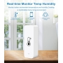 Smart Wi-Fi Thermometer Hygrometer - Mini Digital Temperature and Humidity Sensor, Remote Control