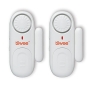 tiiwee window alarm door alarm 120 dB burglary protection set of 2 with batteries