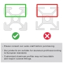 iMetrx aluminium profile set 40 x 40 mm – 26 profiles, corner connectors, silver angle