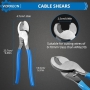 VORXEON cable crimping set – pliers, scissors, 100 cable lugs and shrink tubing