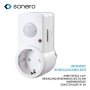 Infrared motion detector Sonero, socket mounting, 120°/9m, IP20