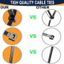 ATETEO Black Cable Ties