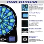 Turnart Elektronische Dartscheibe Profi Dartboard mit LED Ziffern + 6 Pfeile