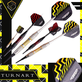 Turnart Electronic Dartboard Professional Dartboard with LED Numbers + 6 Arrows