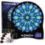 Turnart Elektronische Dartscheibe Profi Dartboard mit LED Ziffern + 6 Pfeile