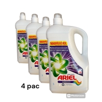 Ariel Color+ Vollwaschmittel Flüssig, 5 Liter (100 Wäschen) 4 Packungen