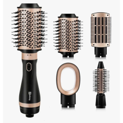 4-in-1 straightening/curling/hot air drying brush