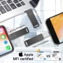 USB-флеш-накопитель USB-C емкостью 128 ГБ для Apple iPhone, сертифицированный по Lightning, флэш-накопитель Vackiit Photo Stic USB-C