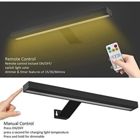 MIOBLUE Cordless picture light with remote control, picture lamp with remote control...