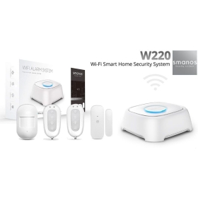 Smanos Wireless Alarm System Kit Wifi W220 – Kompatibel mit Alexa, Google Assistant, IFTTT, Smart Home Alarmanlage