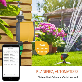 Kit de riego: incluye grifo con concentrador/enchufe de jardín de largo alcance