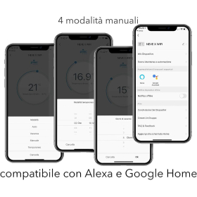 Cronotermostato digital WiFi de doble banda compatible con Alexa